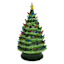 Classic Christmas Green Ceramic LED Tree, 23"