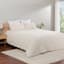 Honeybloom 3-Piece Ivory Cozy Knit Comforter Set, Full/Queen