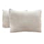 Honeybloom 3-Piece Light Grey Cozy Knit Comforter Set, Full/Queen