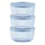Pyrex 6-Piece Blue Glass Round Food Storage Value Pack