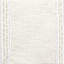 Ivory Semi-Beaded Table Runner with White Tassels, 72x13