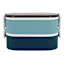 Blue Stackable Bento Box Lunch Container, 61oz