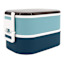 Blue Stackable Bento Box Lunch Container, 61oz