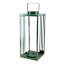 Green Metal Lantern with Handle, 17"