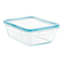 Pyrex Snapware Total Solution Glass 8 Cup Tall Rectangle With Locking Lid