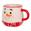 Set of 4 Snowman Face Espresso Mugs, 5oz