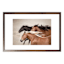 26x38 Brown Running Wild Horses Framed Art Under Glass