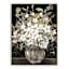 Neutral Vase Florals Framed Canvas with Gold Foil Wall Art, 28x22
