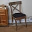 Embrace Black Non-Skid Gripper Dining Chair Cushion