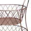 Round 2-Tier Diamond Patterned Fruit Basket