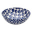 Blue & White Dot Print Ceramic Bowl