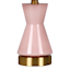 Light Pink Hourglass Mini Table Lamp with Shade, 15"