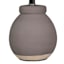 Ty Pennington Grey Textured Ceramic Mini Table Lamp with Shade, 13"