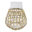 Ty Pennington Woven Grass Wrapped Glass Vase, 6"