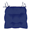 Medieval Blue Faux Suede Chair Cushion, 14x15