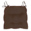 Coffee Bean Faux Suede Chair Cushion, 14x15