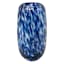 Providence Blue Frit Glass Vase, 9"