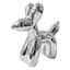 Silver Ceramic Dog, 6.5"