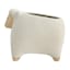 Honeybloom Neutral Speckled Ceramic Sheep Vase, 6.5"