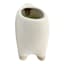 Honeybloom Neutral Speckled Ceramic Sheep Vase, 6.5"