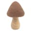Honeybloom Felt Wood Mushroom Figurine, 6.5"