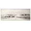 Ty Pennington Landscape Oil Painting with White Wood Grain Frame Wall Art, 71x28