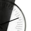 Crosby St. Glass Word Round Wall Clock, 15x19