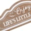 Honeybloom Enjoy Life's Little Things Wooden Wall Sign, 24x9