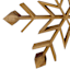 Natural Wood Snowflake, 24"