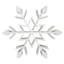 White Wood Snowflake, 15"