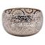 Found & Fable Silver Punched Metal Decorative Bowl, 7"
