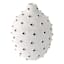 Found & Fable White & Black Vase, 9"