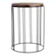 Wooden Top & Black Metal Plant Stand, Large