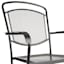 Black Steel Wrought Iron Patio Chair