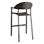Woodhill Round Back Wicker Barstool, Brown