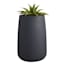Japi Black Bios Tall Outdoor Planter, Small