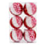 Gingerbread Lane 6-Count Red, Pink, & White Swirled Tinsel Ornaments, 3"
