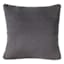 Bristol Dark Grey Faux Fur Throw Pillow, 24"