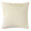 Bristol Cream Faux Fur Throw Pillow, 18"