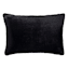Bristol Black Faux Fur Throw Pillow, 14x20