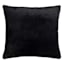Bristol Black Faux Fur Throw Pillow, 24"