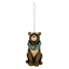 Bear Wearing Wreath Ornament, 4"