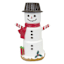 Gingerbread Lane Marshmallow Snowman with Black Hat, 8"
