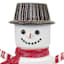Gingerbread Lane Marshmallow Snowman with Black Hat, 8"