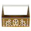 Gingerbread Lane Metal House Container with Wood Handle, 10"