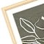 Soul Searcher Glass Framed Floral Sketch Wall Art, 25x31