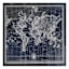 35X35 World Map Canvas Wall Art