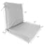 Tristan Heather White Premium Outdoor Hinged Cushion