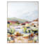 Landscape Oil Painting with Wood Grain Frame Wall Art, 36x42