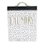 Doreen White & Black with Gold Handle Laundry Canister, Medium